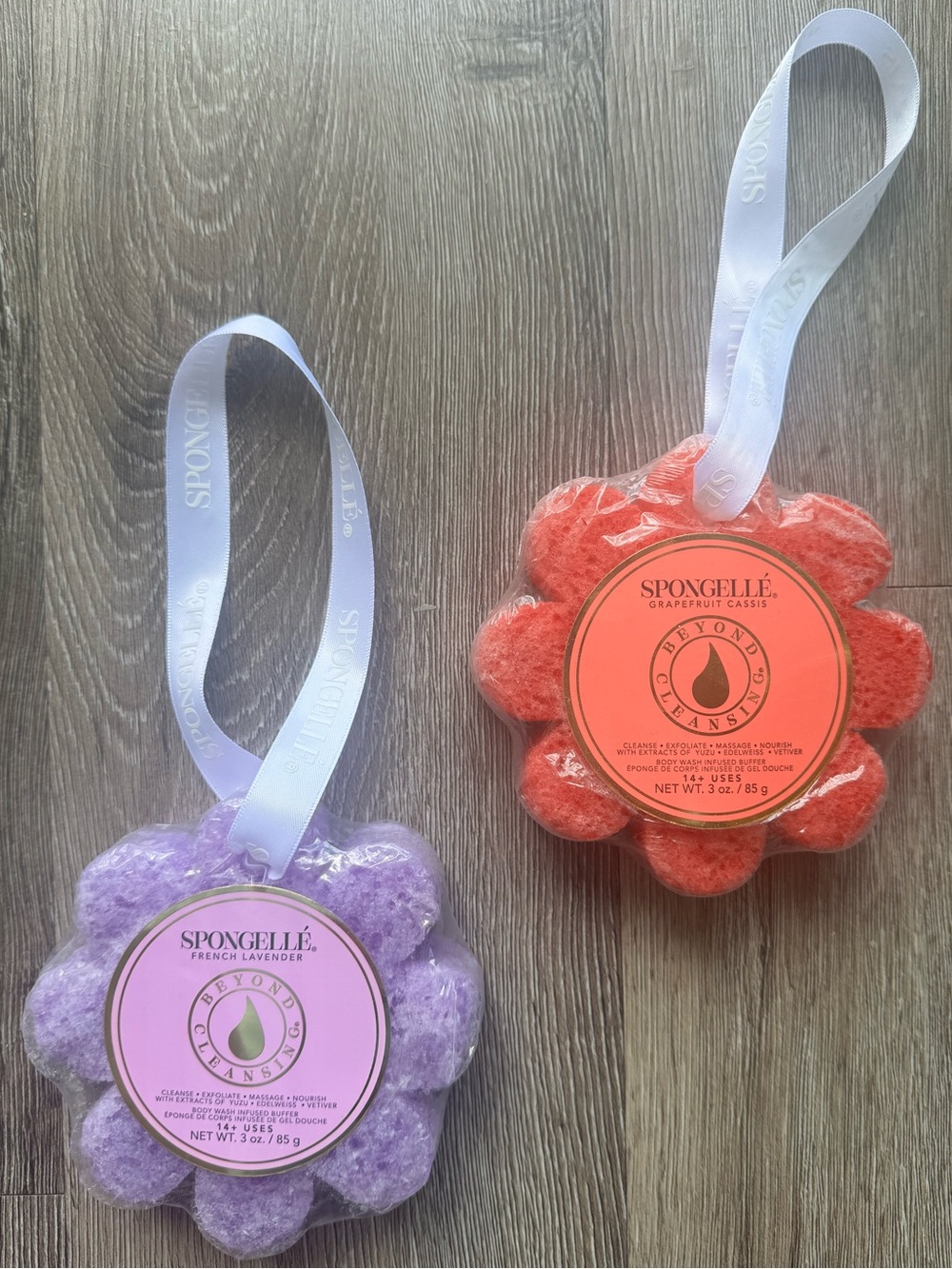 NWT Set of 2 Spongelle Body Wash Infused Buffers